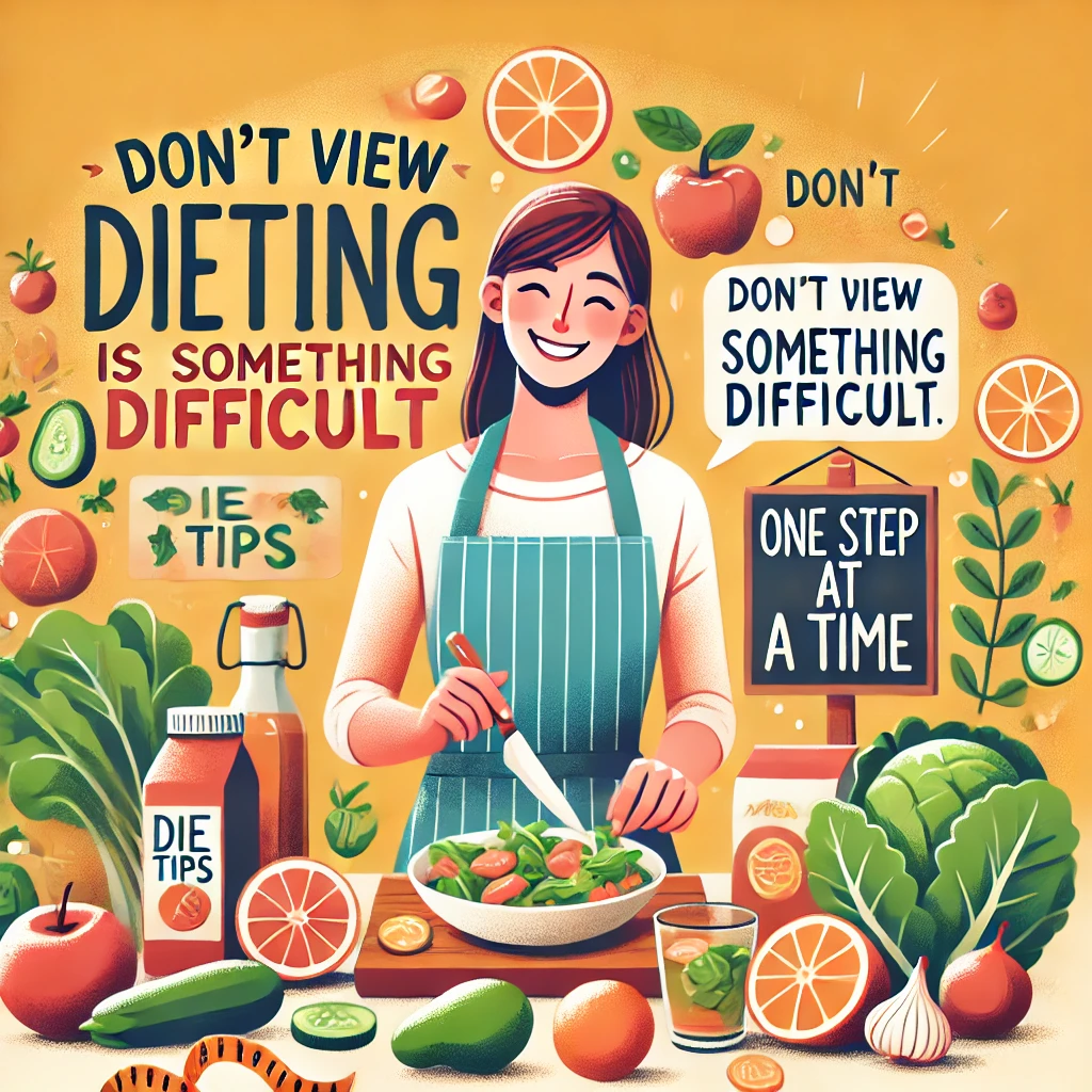 Don’t view dieting as something difficult to do