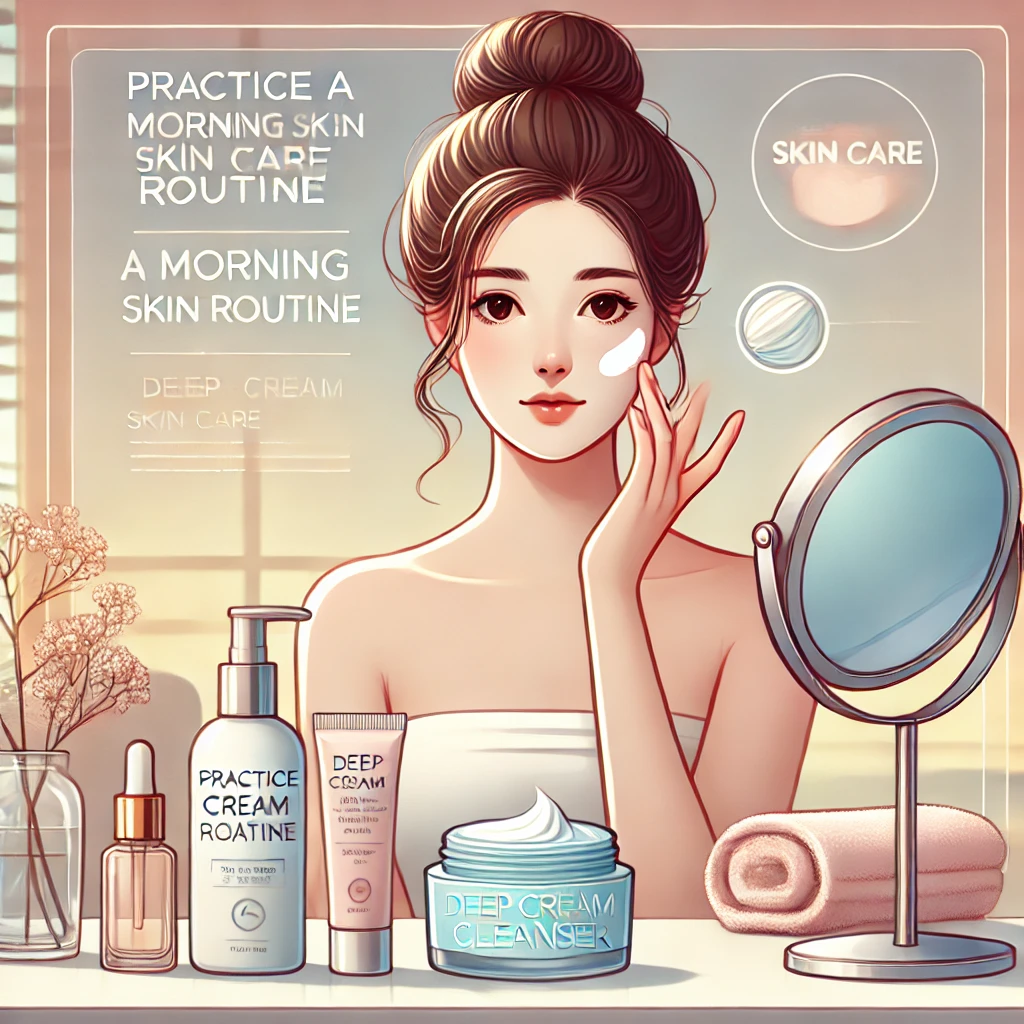 Practice a morning skin care routine